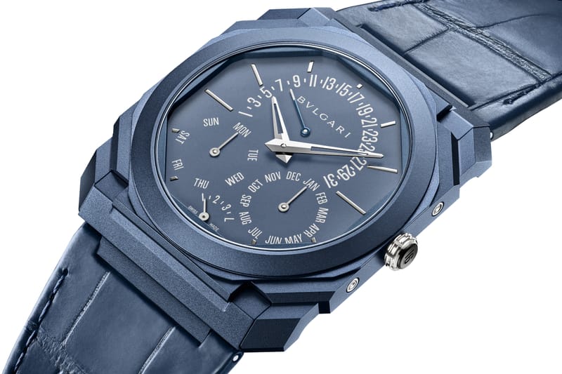 BVLGARI kleidet den Octo Finissimo Perpetual Calendar in sattes Blau