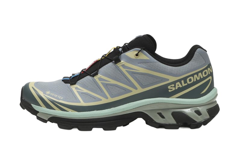 Der Salomon XT-6 GTX in bedeckter „Stormy Weather“-Farbgebung