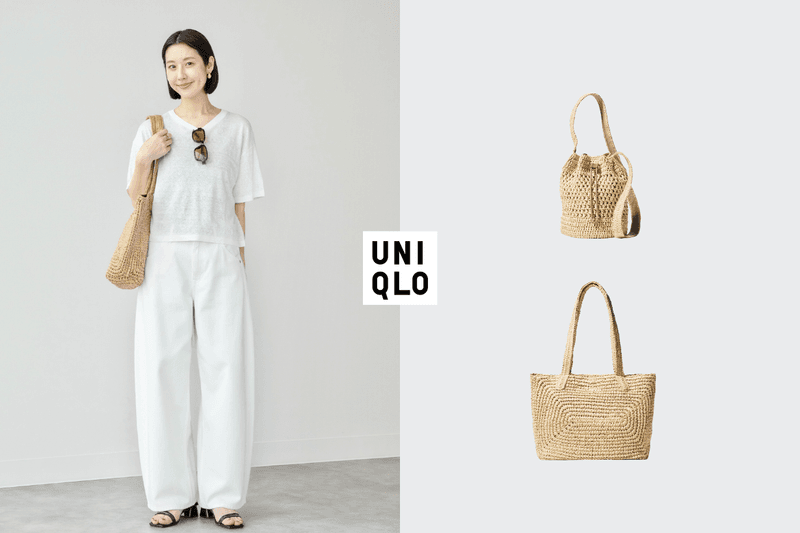 Easy-chic summer style in one carry: UNIQLO’s new woven bucket bag and tote land just in time