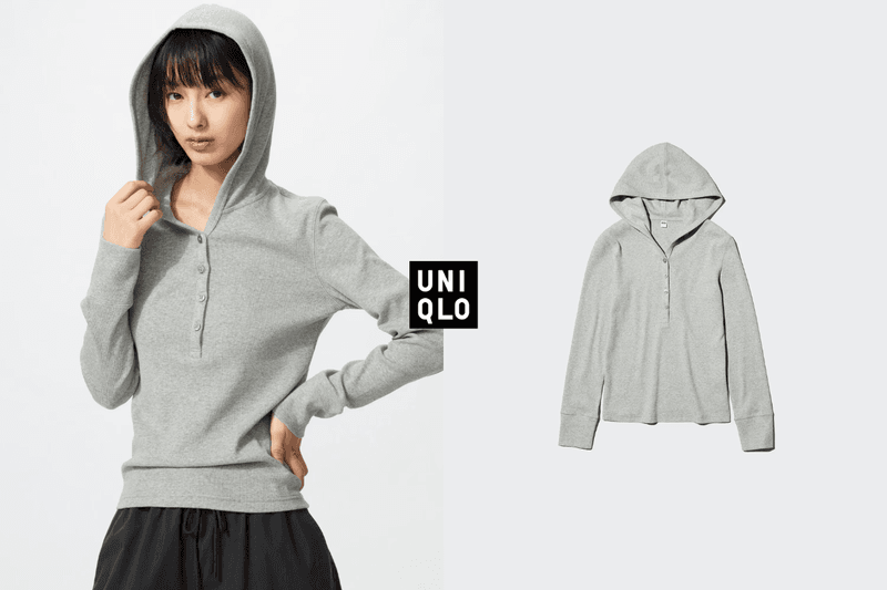 Japan-only UNIQLO drop: the hooded ribbed cardi top stylish girls will want now