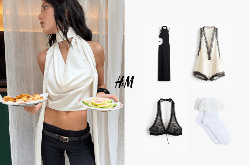 H&amp;M’s next collaboration is on fire: lace slip dresses and sheer dresses that make Lingerie Core look sexy and elevated