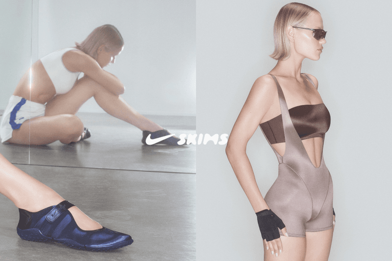 Activewear can look lux and glossy too: the latest NikeSKIMS collection gives leggings and tabi shoes a satin finish