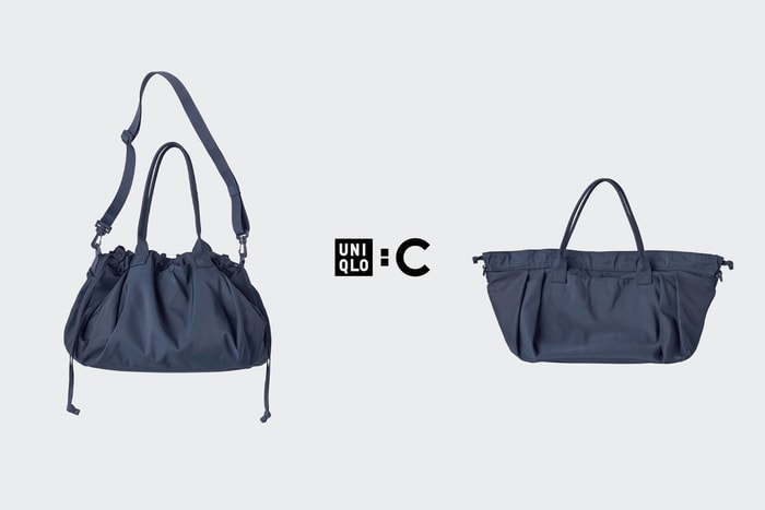 Spotted before Japan’s site updates : UNIQLO:C’s new drawstring shoulder bag looks like 2 bags in 1