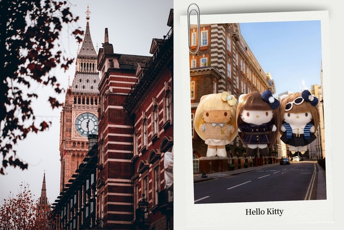 This sweet preppy look should be illegal! Long-haired Hello Kitty makes a surprise debut with a study-abroad vibe that’s totally charming