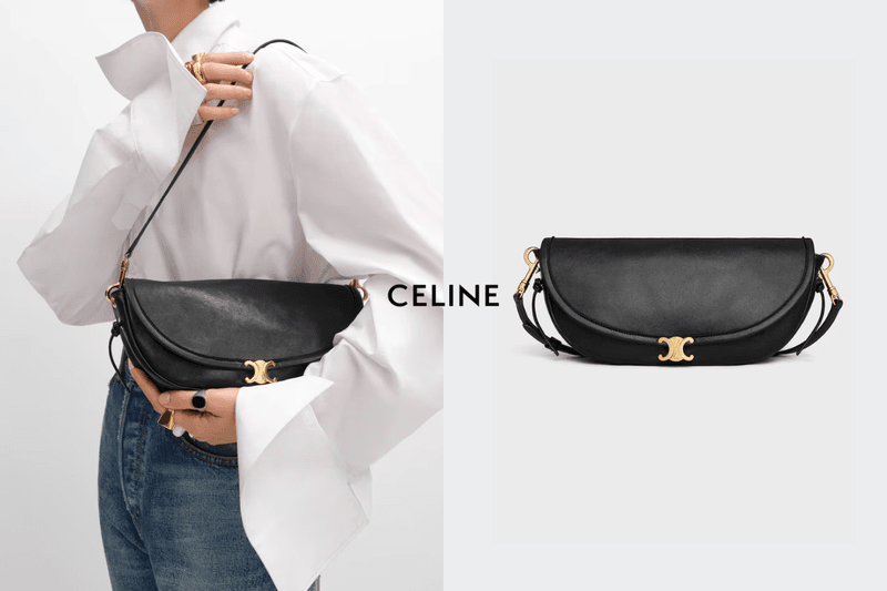 CELINE’s popular Halfmoon bag in a brand-new small size: that just-right sense of ease is the French elegance everyone wants now
