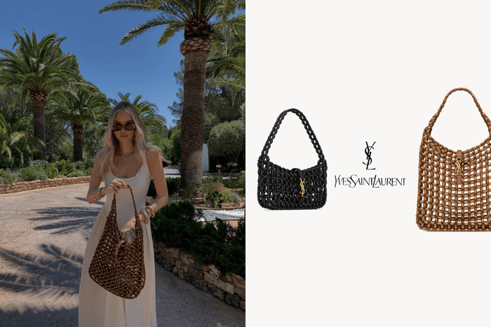 The most vacation-ready designer bag for summer: Saint Laurent turns the classic Le 5 à 7 into a wooden-bead version