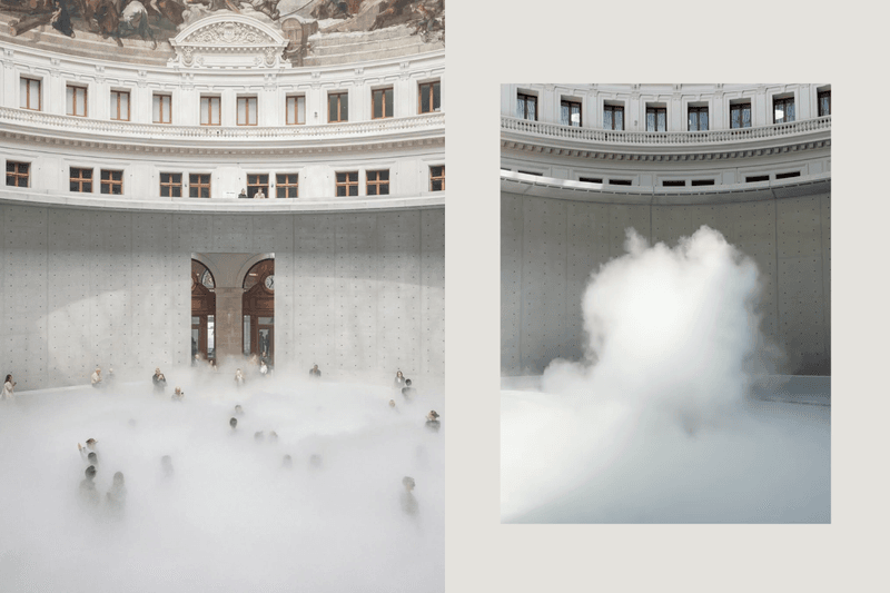 A cloud floats over Paris’s Bourse de Commerce: Fujiko Nakaya’s dreamy fog sculpture, an exhibition that will disappear!