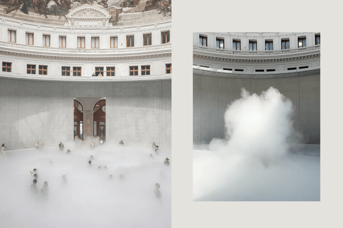 A cloud floats over Paris’s Bourse de Commerce: Fujiko Nakaya’s dreamy fog sculpture, an exhibition that will disappear!