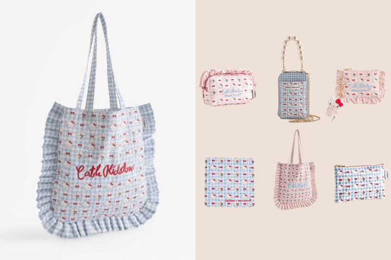 Cath Kidston × Hello Kitty second drop will have you spending: florals, gingham, ruffles... turning girly vibes into everyday bags!