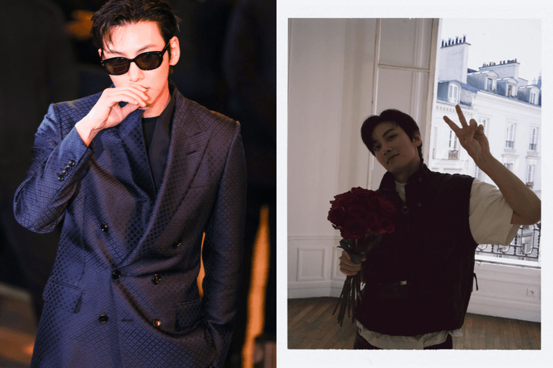 Ji Chang-wook at the Tom Ford Paris runway show in a dark suit that hits the perfect balance of low-key and sexy