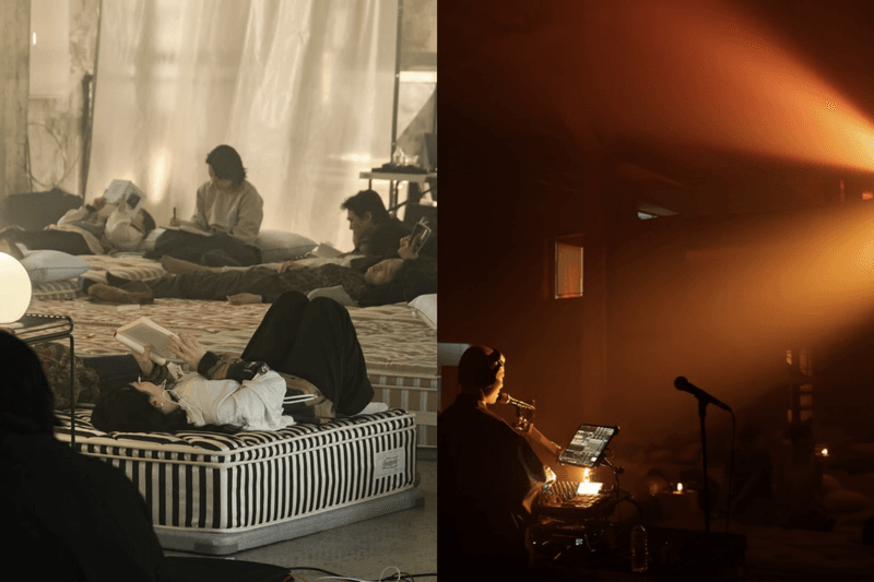 Seongsu-dong is more than café-hopping this time: ceiling service, where you lie on a mattress and zone out, is the new talk of the town