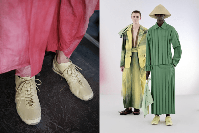 ISSEY MIYAKE teams up with ASICS again: a new low-profile collab sneaker inspired by bamboo shadows