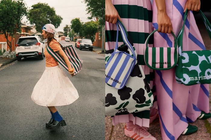 Lock in the cutest bag of the year! Marimekko knitted bags drop in new colors, and these “classic florals” and “bold stripes” are truly stunning