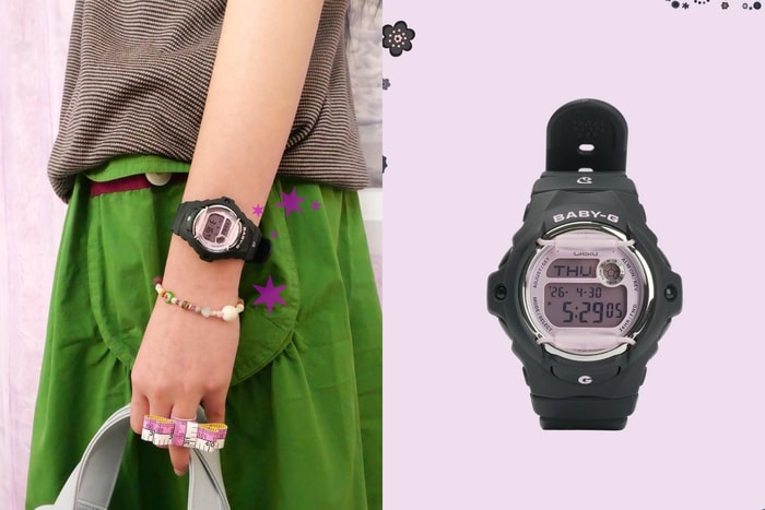 The ultimate cool-girl watch: Baby-G x coyseio collab, black with little daisies is a match made in heaven