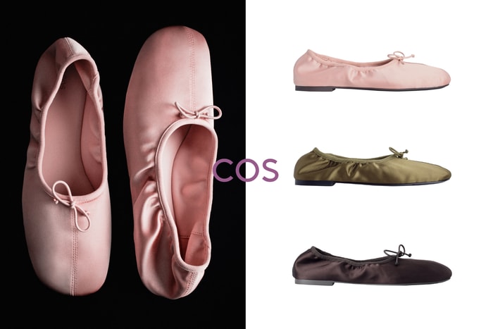 So soft it makes your eyes turn into hearts: COSâs new satin ballet sneakers for summer 2026, this light pink pair is truly gorgeous!