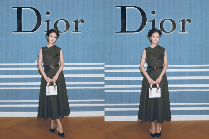 Jisoo attends Dior’s pop-up event in Hong Kong, looking so elegant in an olive green dress