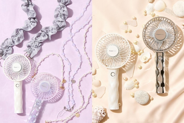 Handheld fans can feel girly too! Say goodbye to messy summer outings, free up your hands and light up your outfit
