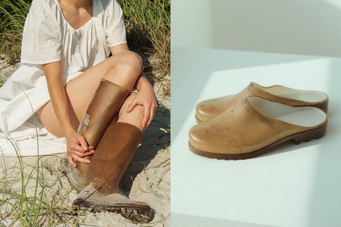 French independent brand Plasticana's most beautiful rain boots: the one-of-a-kind caramel hue is the lightest solution for rainy days