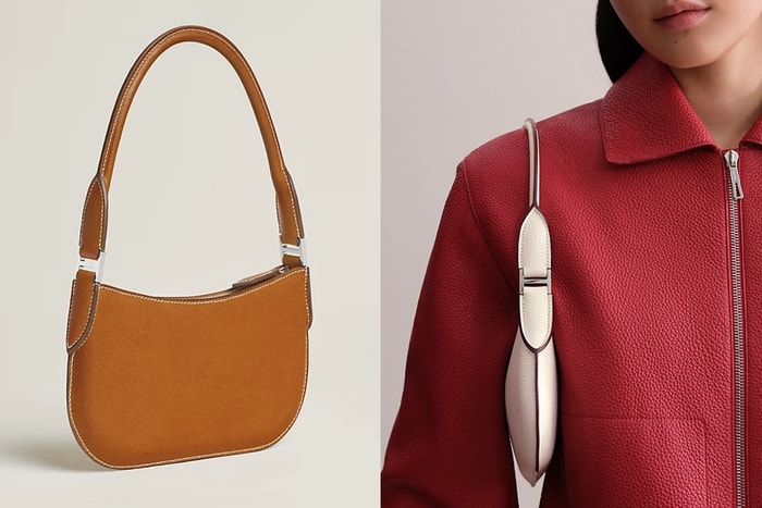 A classic, newly evolved: Hermès quietly unveils the new half-moon bag Le Petit Sac, basically the most irresistible minimalist piece of the season