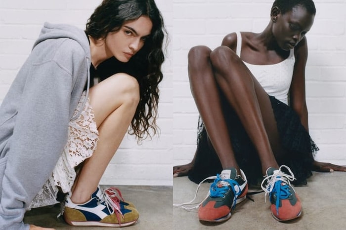 JW Anderson x Diadora retro collab is here, and this colorway is perfect for summer