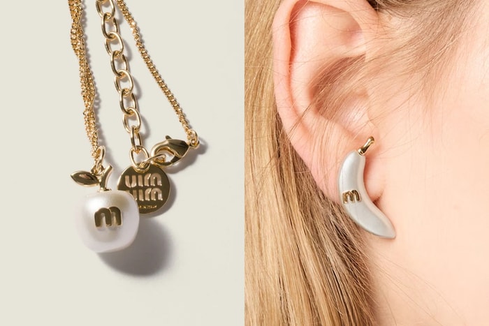 Playful, humorous luxury: Miu Miu’s latest metal-and-pearl jewelry debuts, turning apples, bananas, and bunnies into ultra-stylish accessories