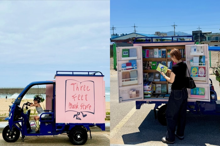 A secret spot you can’t miss in Sokcho: This mobile seaside bookstore hidden in a truck is just too adorable