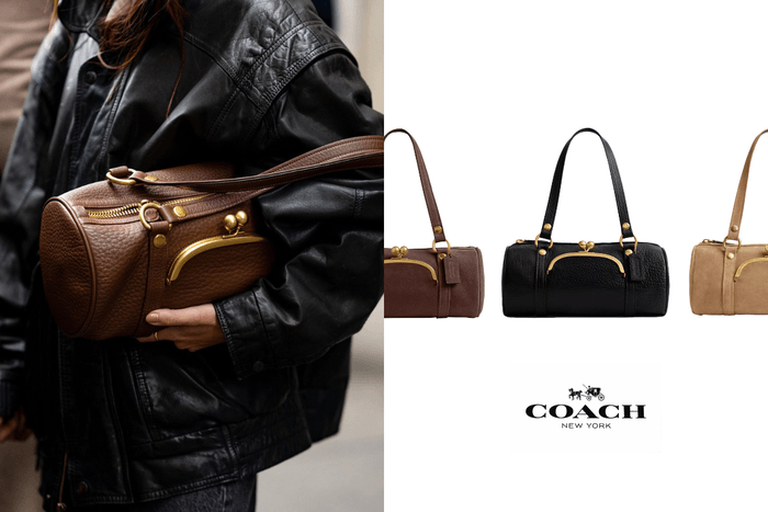 Coach Kisslock is back: the addictive snap-closure vintage bags are here again, now with a raffia style too