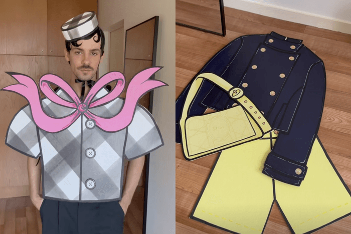 Can the paper doll clothes we had as kids really be worn? Boris Tardy turns a childhood game into fashion