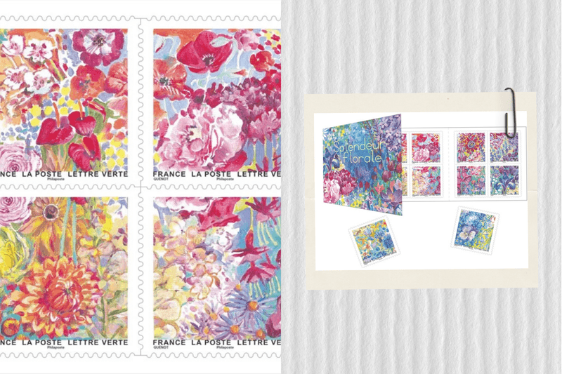 You can even smell flowers when you send a letter! French postal service launches scented stamps, all 12 together form a romantic garden