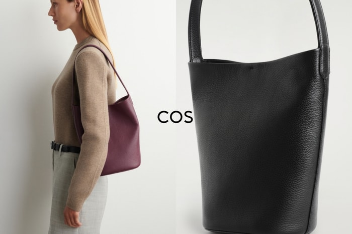 On a budget but want The Row’s minimalist vibe? This COS bucket bag has a sleek, luxe feel that totally rivals designer labels