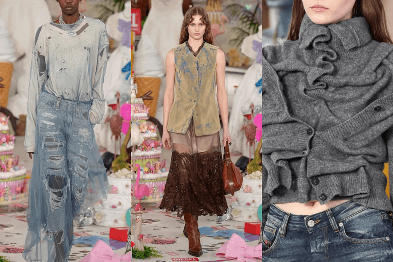 #MFW: Messy but Magnetic! Diesel Fall/Winter 2026 Show, GLENN MARTENS’ Rave Aesthetic Is So Alluring