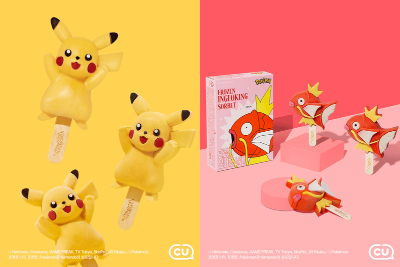 Open the freezer to catch Pokémon this time! South Korea's CU turns Ditto, Pikachu, and Magikarp into popsicles