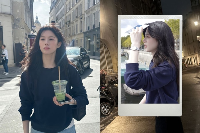 The ultimate use for a folding phone is blocking the sun? Go Youn-jung's casual Paris vacation photos spark heated discussions among netizens