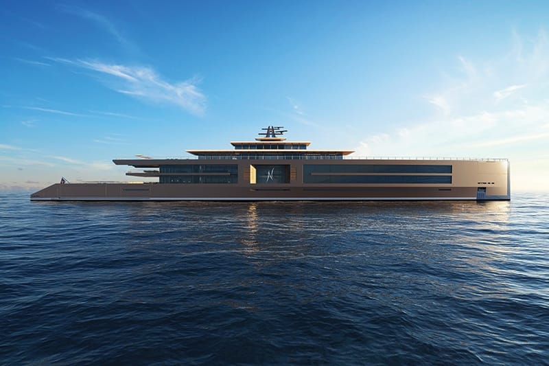 Sinot Présente "Nature" Un Yacht De 120 Mètres De Long