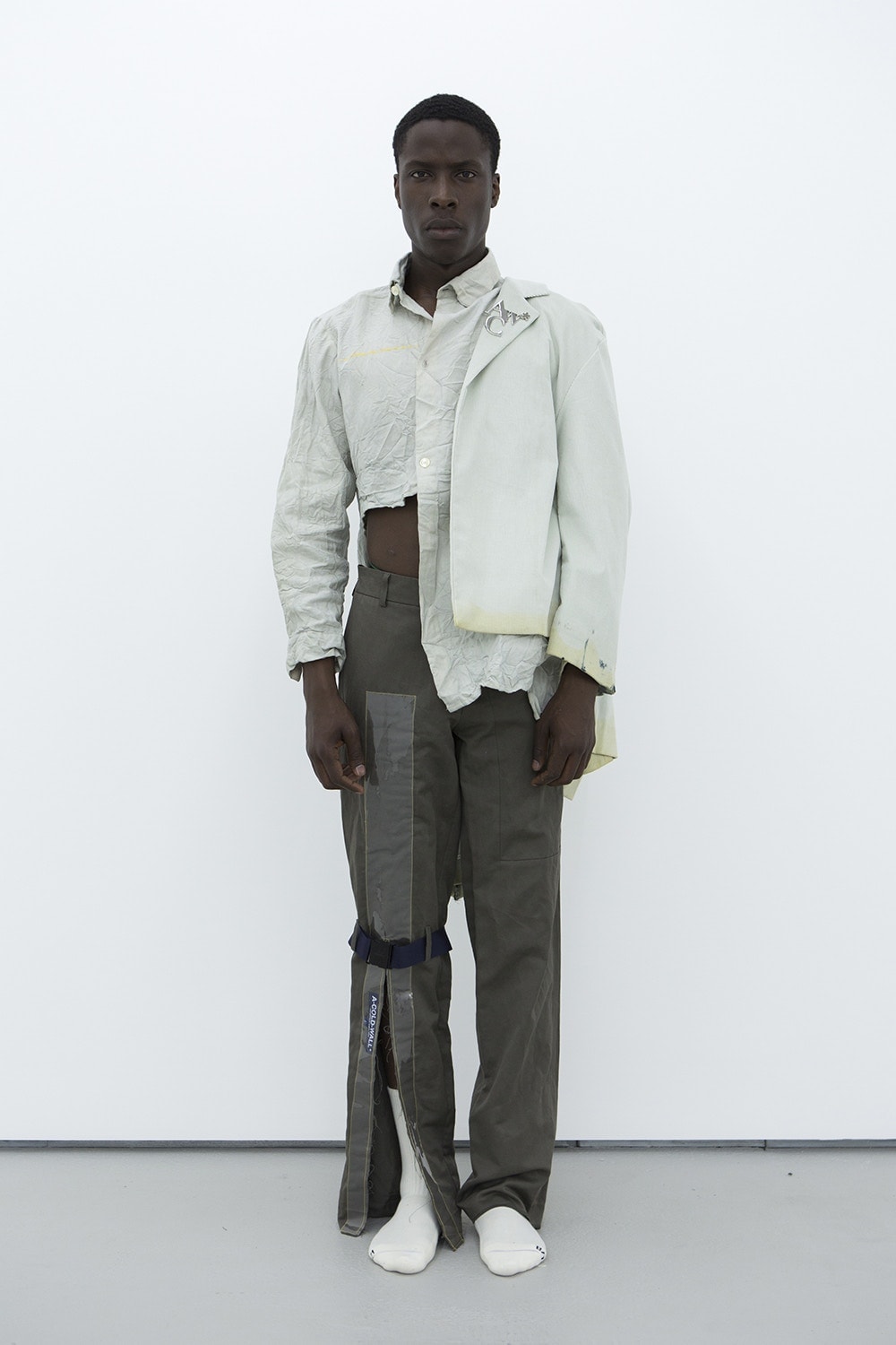 A-COLD-WALL* READYMADE Levi's NikeLab Hoodie Jaune Veste Gris Anthracite
