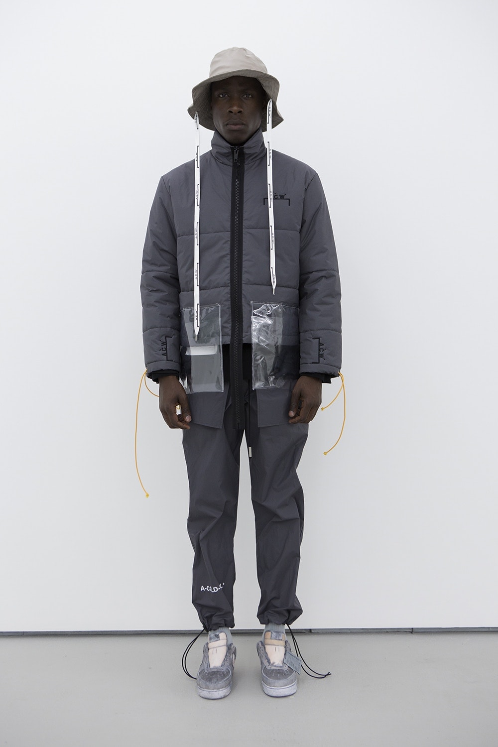 A-COLD-WALL* READYMADE Levi's NikeLab Hoodie Jaune Veste Gris Anthracite
