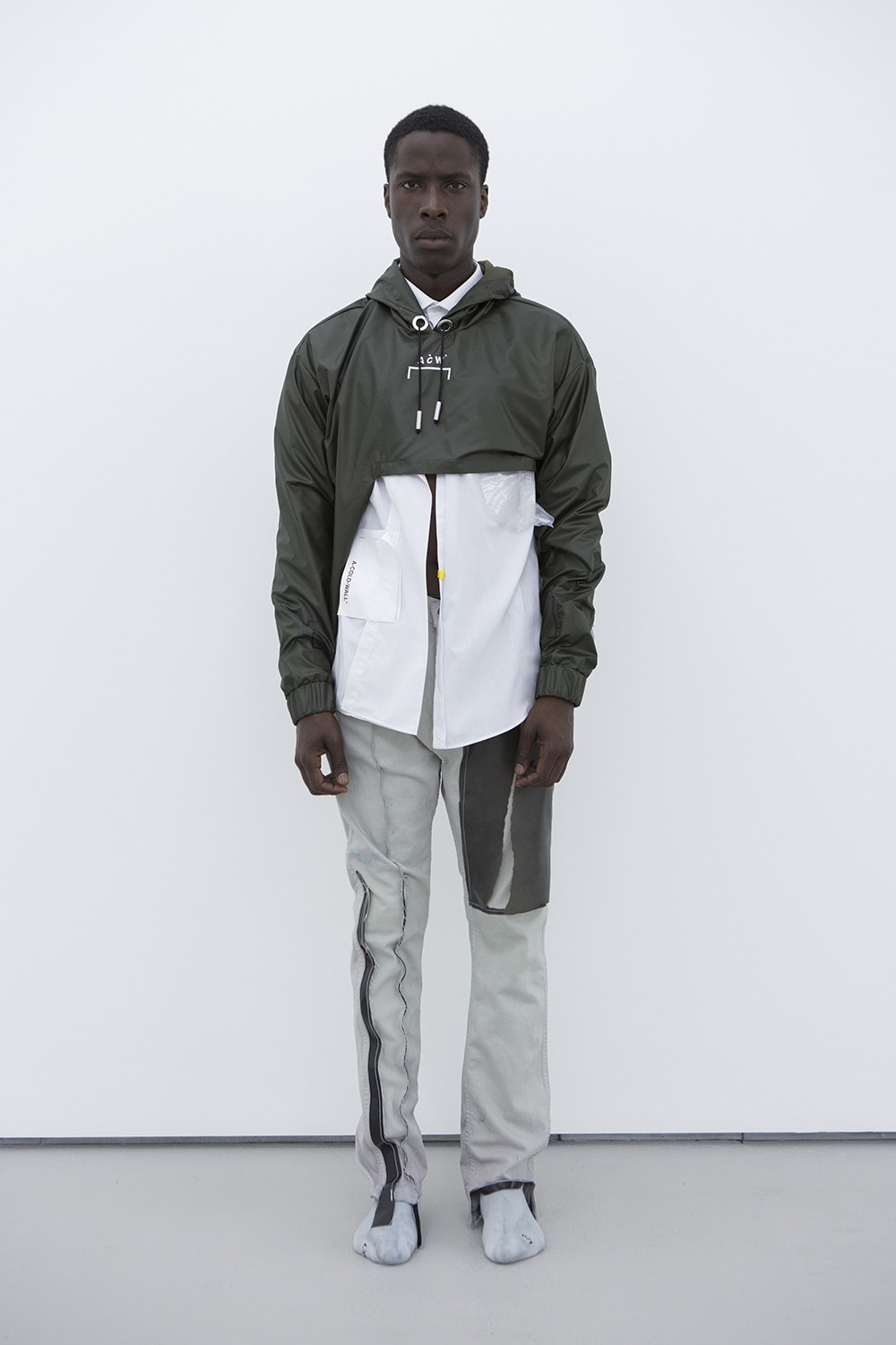 A-COLD-WALL* READYMADE Levi's NikeLab Hoodie Jaune Veste Gris Anthracite