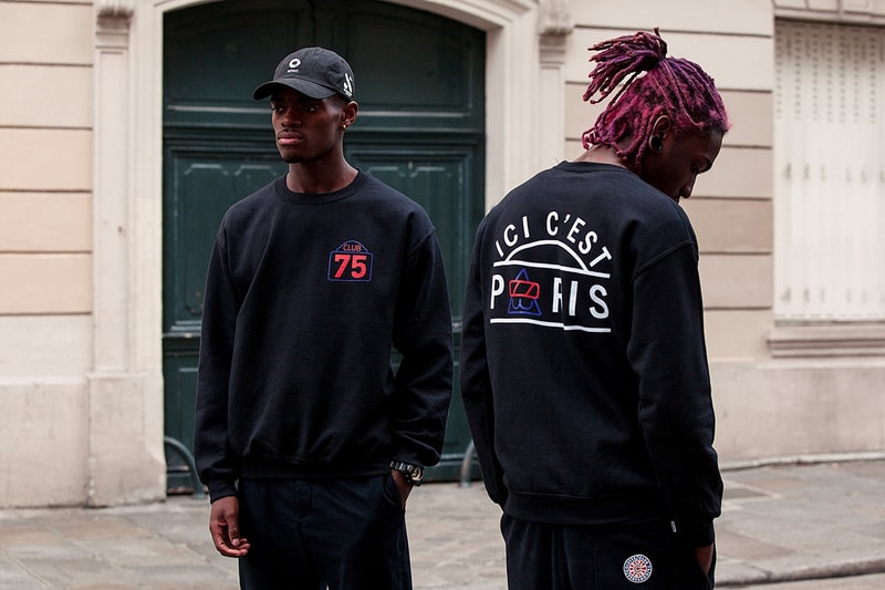 CLUB 75 Sweatshirt Noir Ici C'Est Paris