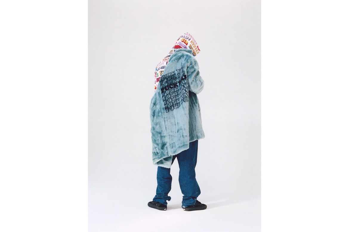 Supreme Hysteric Glamour Collaboration Automne Hiver 2017 Fausse Fourrure Bleu