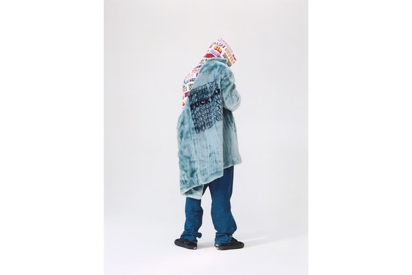 Supreme Hysteric Glamour Collaboration Automne Hiver 2017 Fausse Fourrure Bleu
