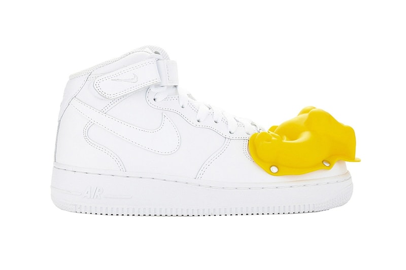 COMME Des GARÇONS Nike Air Force 1 Blanc Bleu Scott Hove