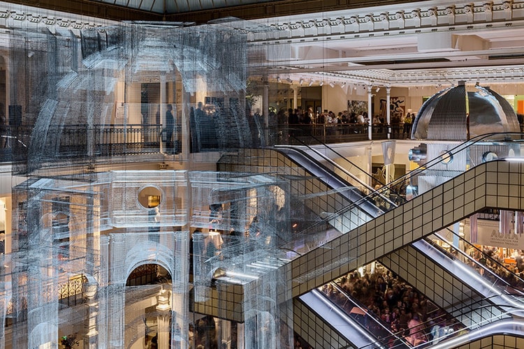 Les Images De L’Installation d’Edoardo Tresoldi Au Bon Marché
