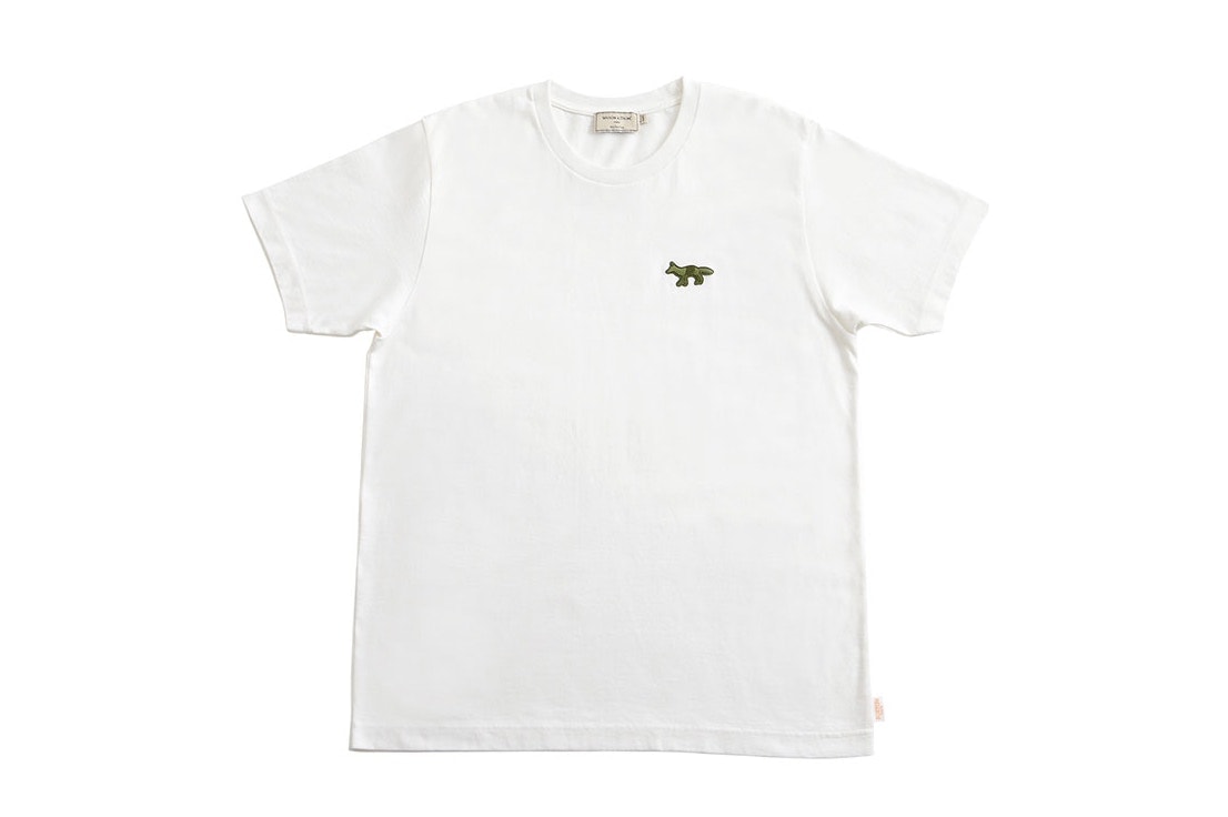 Maison Kitsuné PORTER Collaboration Sac Kaki Sweatshirt Crewneck Écru