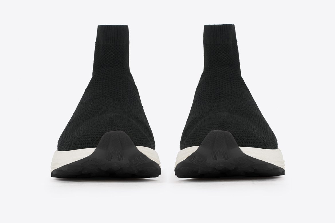 N.D.G STUDION 2084 Sock Sneakers Noir Cuir Vibram Paris