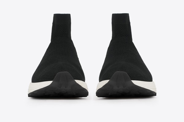 N.D.G STUDION 2084 Sock Sneakers Noir Cuir Vibram Paris