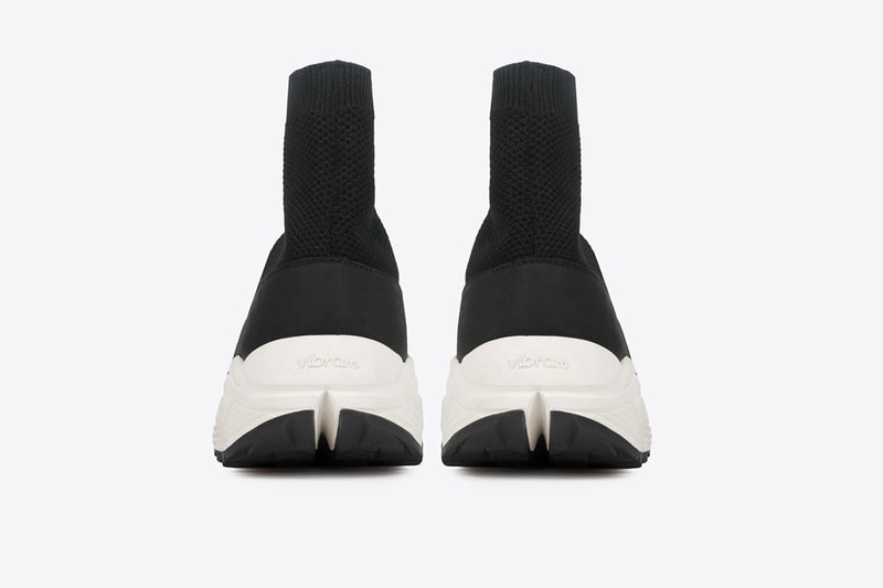 N.D.G STUDION 2084 Sock Sneakers Noir Cuir Vibram Paris