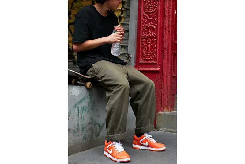 Supreme Nike SB Air Force 2 Orange Paris