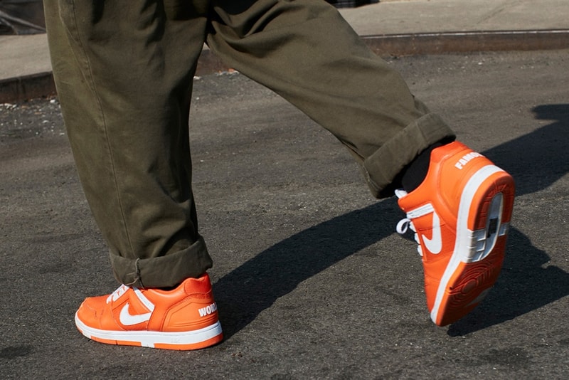 Supreme Nike SB Air Force 2 Orange Paris
