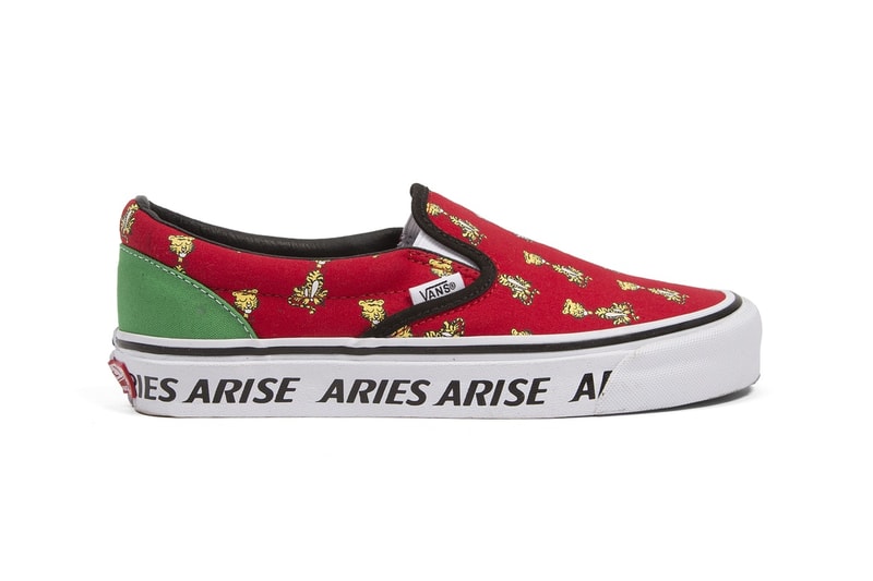 Aries Vans Slip-On Tigre Vert Blanc Rouge Aries Arise