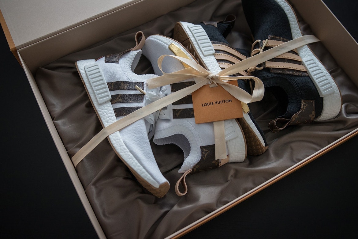 adidas Originals NMD R1 Louis Vuitton Blanc Craig David Sneakersnbonsai